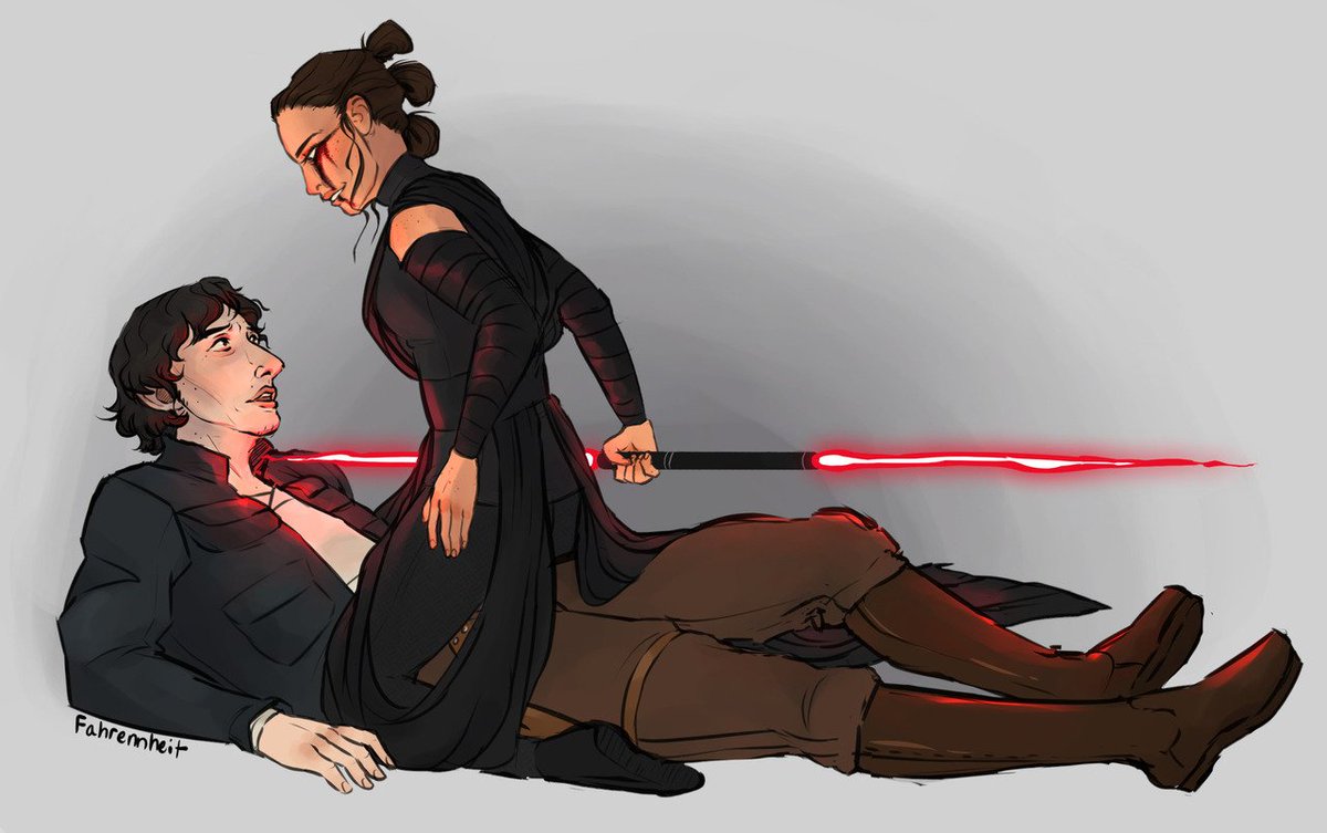 Smuggler!Ben and Dark Side!Rey. #reylo.