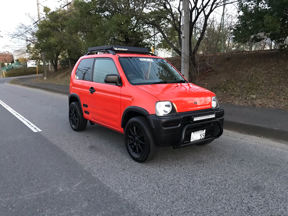 今回はこいつはお留守番でベンツで川場に行きます👍 ミニオレンジ号は