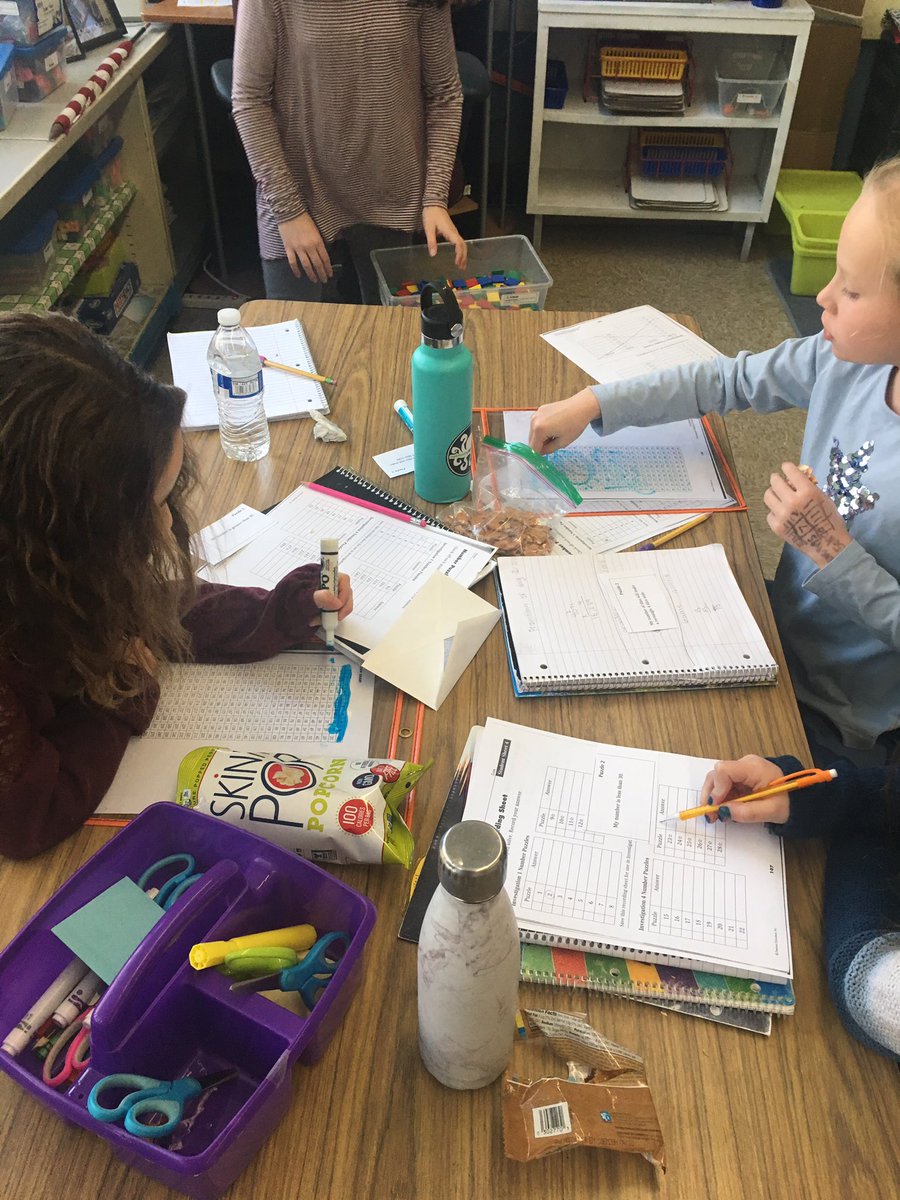 Mrs_Bozard's tweet photo. Thanks @tindall_melanie G4 investigating factors, multiples, prime numbers, etc. with nimbler puzzle clues! #investigations #mathwithmissdini #leopardsden #MTPSPride @LincroftSchool https://t.co/fhA5RB91dN