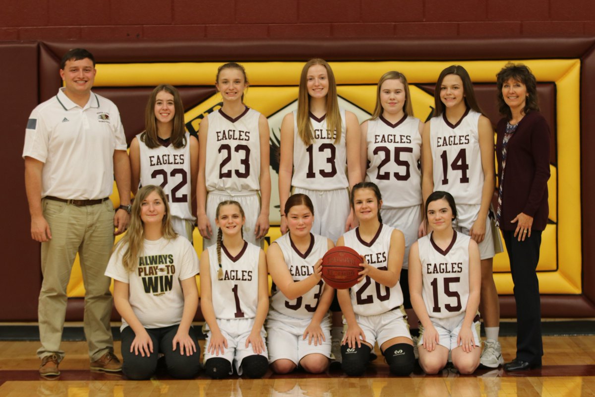 heatherSLnews's tweet photo. The MEL JH girls' bball tourney was hosted on Sat. 8th grade girls defeated Wabaunsee and Rossville. 7th grade girls defeated Wabaunsee and Rock Creek. Both teams will play in the championship games tonight at home at 7 p.m. 7th grade in the Old Gym, 8th grade in the New Gym. https://t.co/HtH2TFRb3k