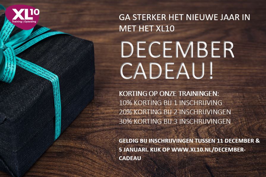 XL10training's tweet photo. XL10 pakt uit! Profiteer nu van mooie kortingen op onze trainingen in januari en februari en ga beresterk het nieuwe jaar in! Kijk op https://t.co/y6YvAuSzYE https://t.co/Jv9xtVnP4F