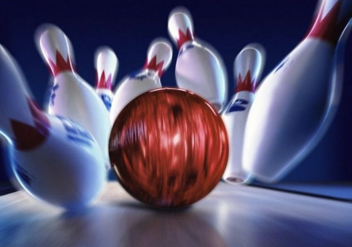 #bowlingnight at Family Bowling Center 8pm. $2cash for 2 games and shoes. Last one of semester!