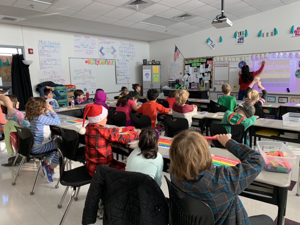 Math talk about fractions...Unit fractions, number lines, numerator, denominators, oh my! @MrsRubio3 #MVESshineBright #MVEStribe