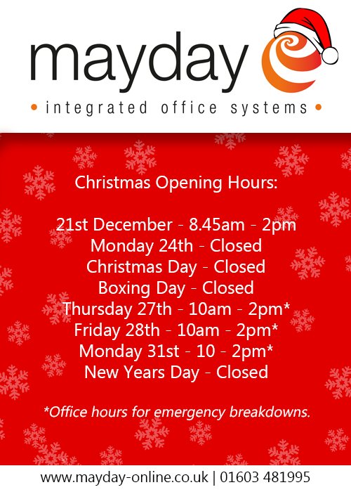 Mayday - IT Support and Managed Print tweet media