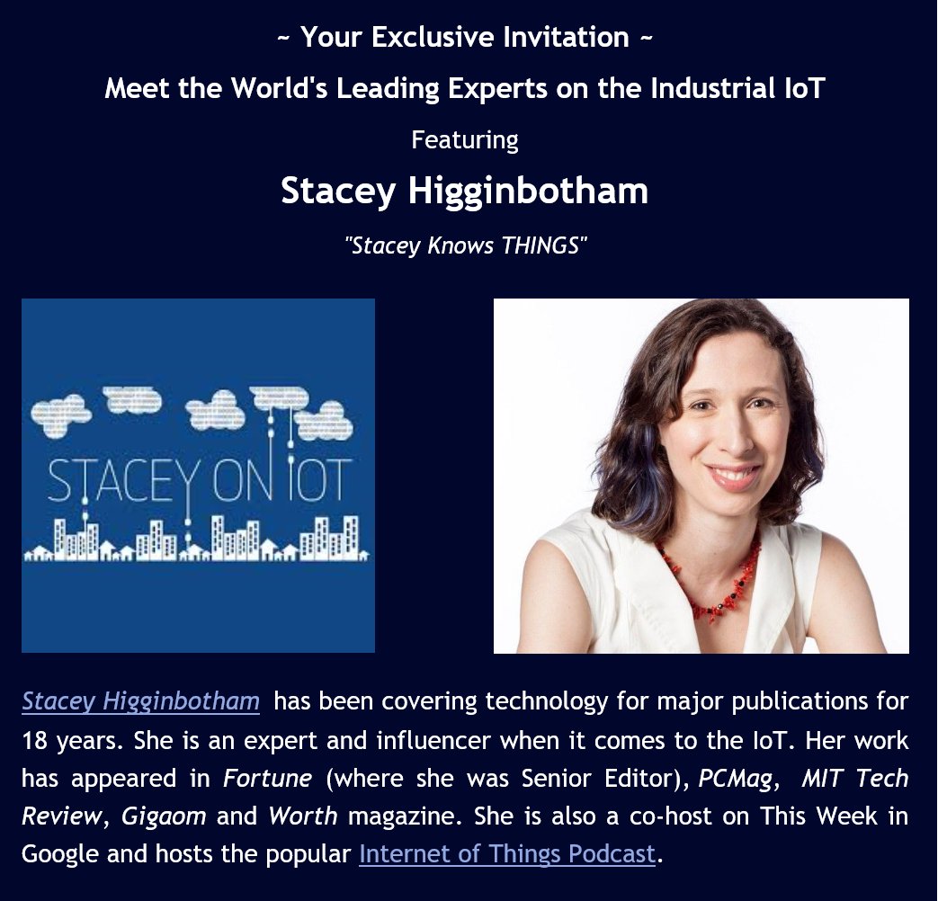 The IIoT Symposium is back!! Join <a href="/McRockCapital/">McRock Capital</a> and <a href="/gigastacey/">Stacey Higginbotham</a> on June 12, 2019 in Montreal!

Super Early Bird Registration Now Open! 
eventbrite.com/e/mcrock-iiot-…