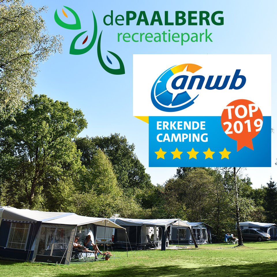 Recreatiepark de Paalberg wederom geclassificeerd als erkende ANWB Top Camping! Met trots dragen wij (net zoals in 2013, 2014, 2015, 2016, 2017 en 2018) het predicaat ANWB Top Camping 2019!