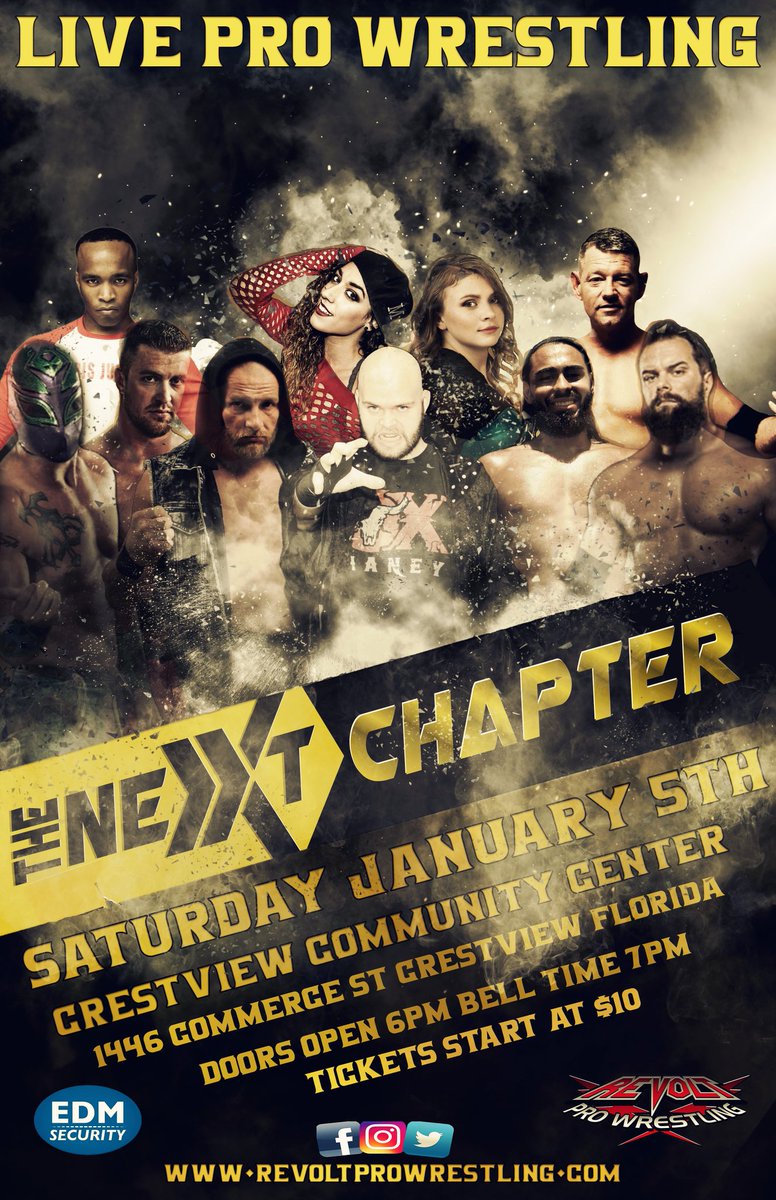 revoltpro1's tweet photo. Revolt Pro Wrestling starts off the New Year with The Next Chapter! https://t.co/62gXG0jsLg