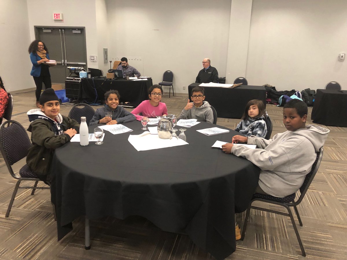 ⁦<a href="/WGHillElem/">WG Hill Elementary</a>⁩ #HumanRightsDay2018 ⁦<a href="/shellplace/">Shell Place</a>⁩ ⁦<a href="/mca4wb/">Multicultural Association of Wood Buffalo (MCA)</a>⁩ students excited to start the conference. “Celebrating older persons human rights” in #ymm