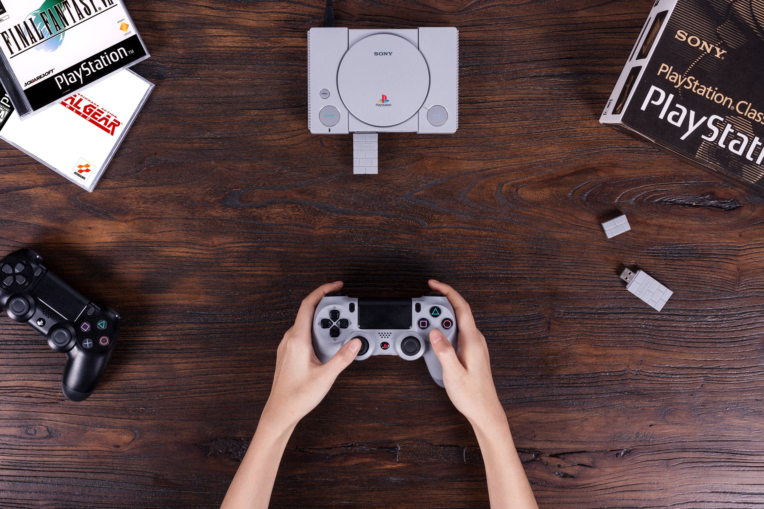 te Lille bitte Ægte 8BitDo on Twitter: "Play your PS1 Classic Edition, wirelessly, with any PS4  controller (and more). Pre-order yours now for $19.99 -  https://t.co/m3FPl6bmYv https://t.co/D29SSmgfLA" / Twitter