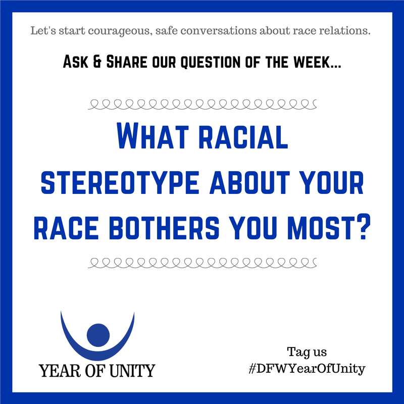 ProjectUnityNTX's tweet photo. Join the conversation! Share your thoughts on our question of the week, and don't forget to tag us. #DFWYearOfUnity https://t.co/0p7cw2nyjG