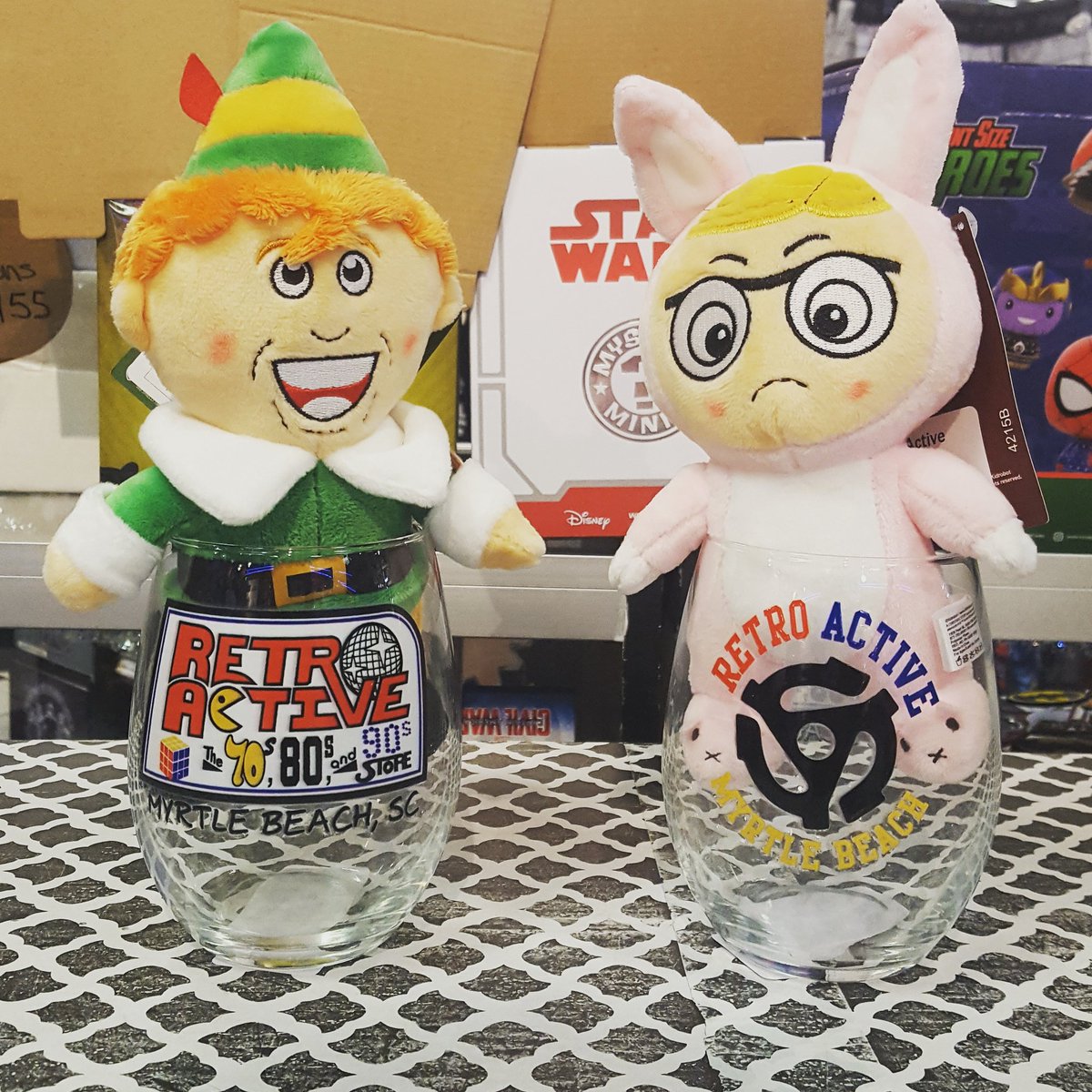 shopRetroActive's tweet image. Represent your favorite store at the beach with our new #stemless #wineglasses! One side features our #RetroActive logo and the other side has a picture of a #45 #recordadapter with our name and location. Makes a great #gift for the #holidays! #Christmas #rocknroll