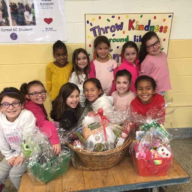Special thanks go to Girl Scout Troop 27 (MPES students pictured here,) and their families for demonstrating the Carmel C's of Compassion and Citizenship by generously donating food items to those in need of support during this holiday season.