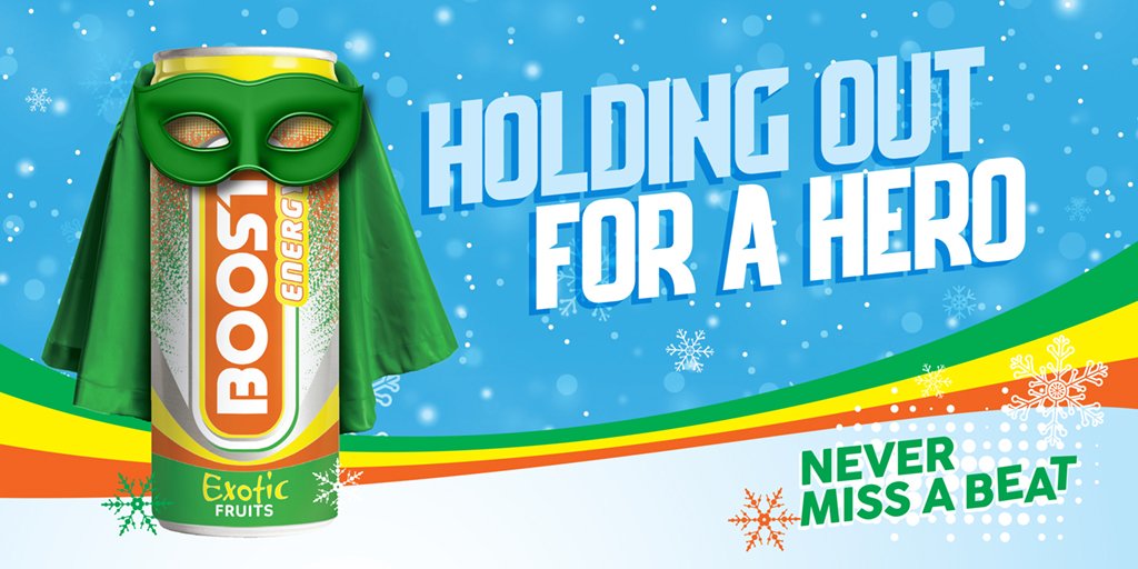 In the spirit of giving, we want YOU to nominate your 'Christmas Hero' to receive a special Boostmas Box. Simply DM us with their name and why they deserve an energy Boost and we'll pick 10 nominees to win! T&amp;Cs: bit.ly/2SG7urL  #MerryBoostmas