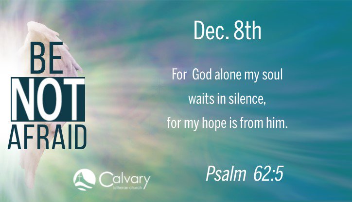 Dwell in this text today. Join Zechariah in silence by taking 10 minutes of silence for prayer. Try breathing in and out to this prayer: In silence I wait, my hope is in you. #advent #prayerandmeditation #comelordjesus #ELCA