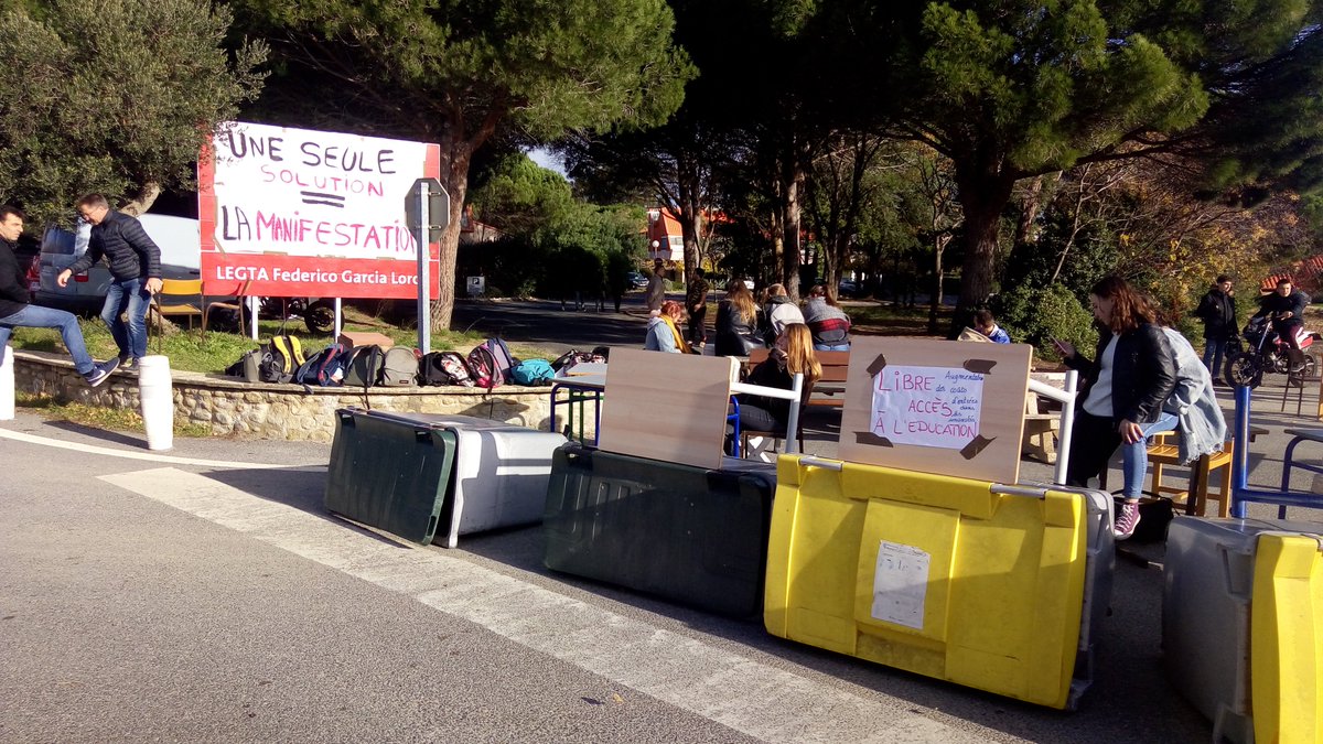 "Délaissés", les élèves du lycée agricole de Théza manifestent pour de meilleurs conditions d'enseignement francebleu.fr/infos/educatio…
