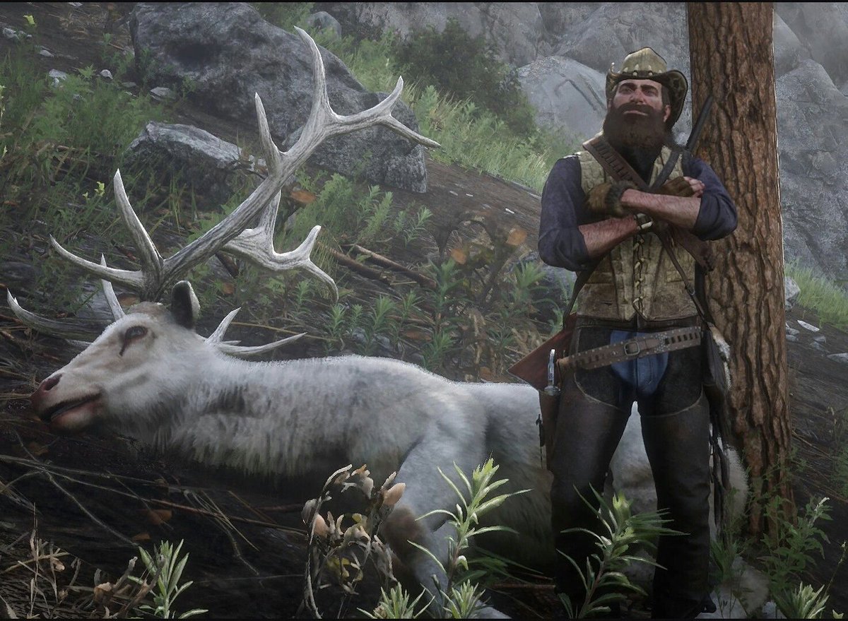 Doing some Legendary Animal hunting in Red Dead Redemption 2... #RDR2