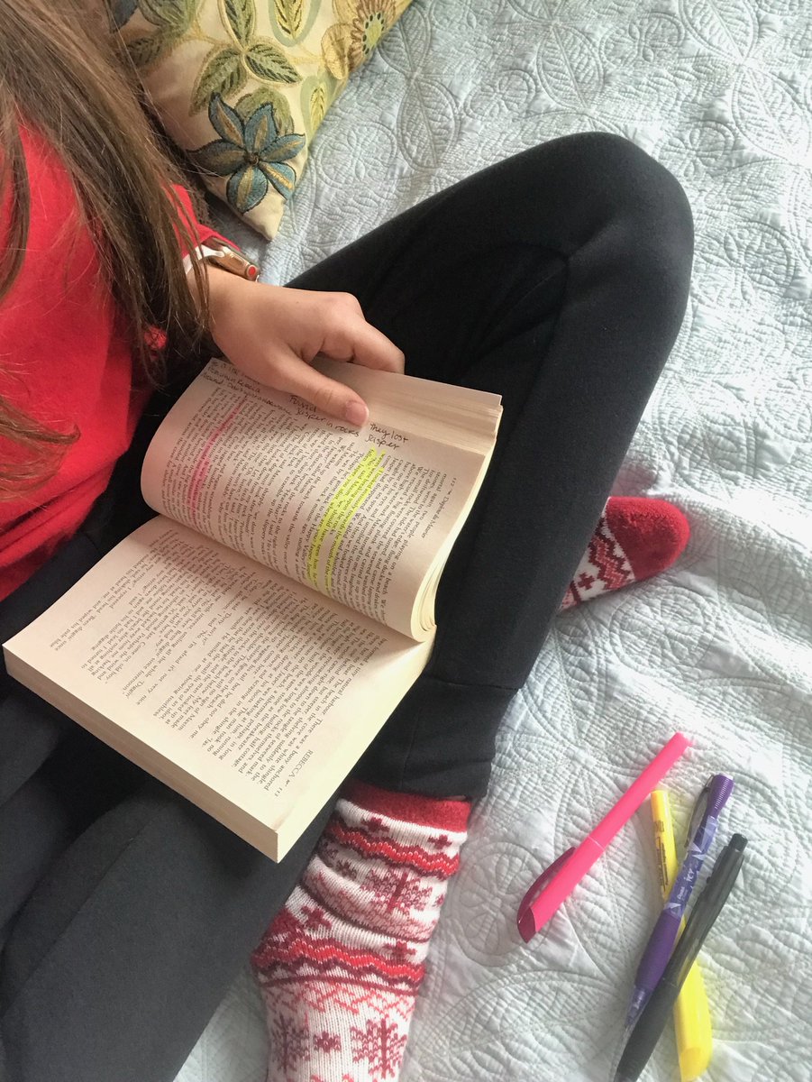M_BassSRHS's tweet photo. When you issue a snow day challenge & your students continue working hard on their novels @KellyWWithers @RSSinformation #srhs1819 #bassclass https://t.co/nzch2Yos9A