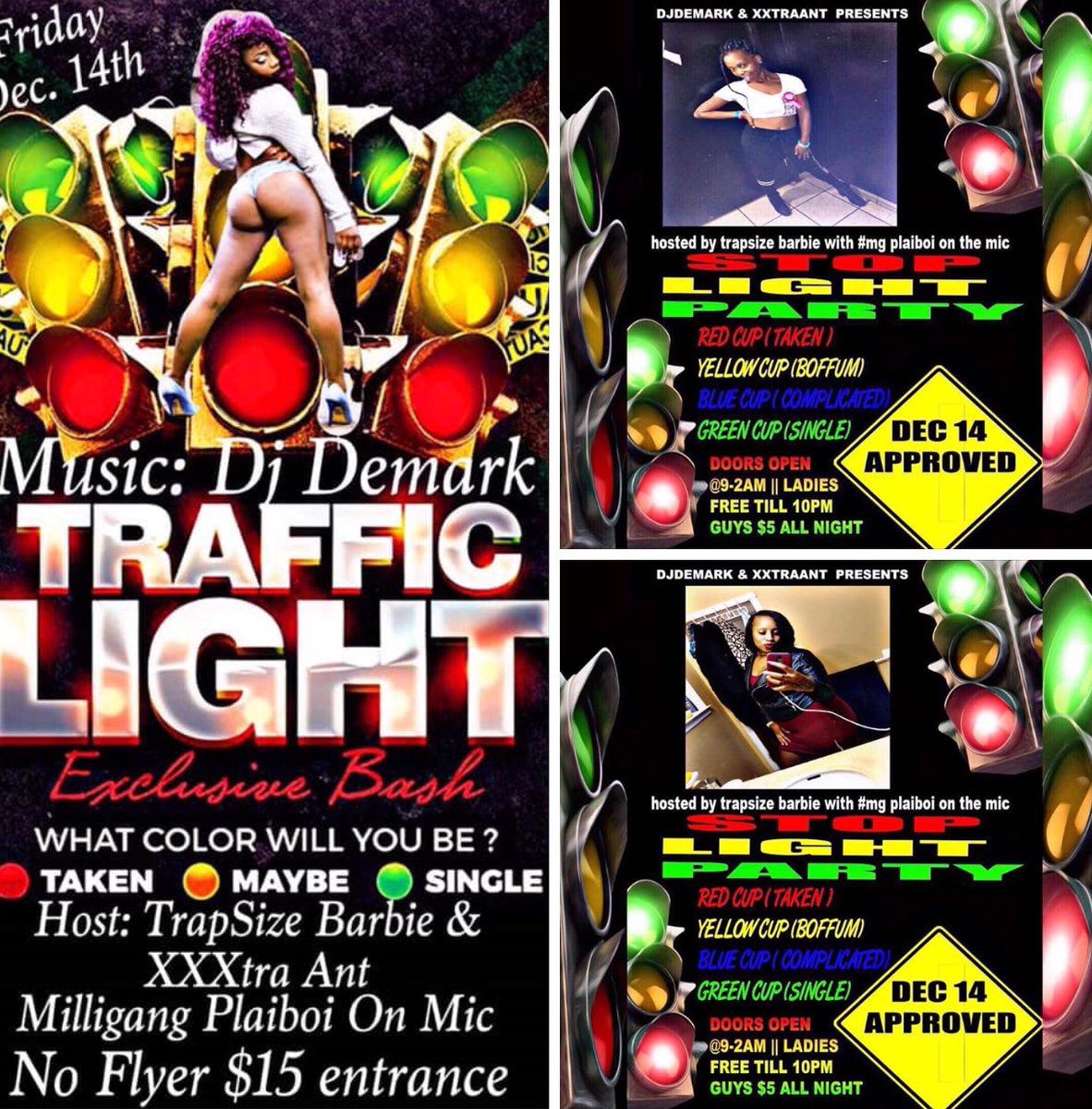 JusStakcz's tweet photo. Music by: DeMarcus Djdemark Clark 📌 XXXtra ANT 🐜 & @Trapsizebarbie_ will keep the crowd TURNT 🤞🏽& Milligang’s Own “Plaiboi” will be on the MIC ALL night 🎤 #TrapSizeBarbie #XXXtraAnt #Milligang #PowerHouse #AllGuestMustHaveFlyer #NoFlyer$15 #InThereLikeBootyHair https://t.co/F4P6LiOLVN