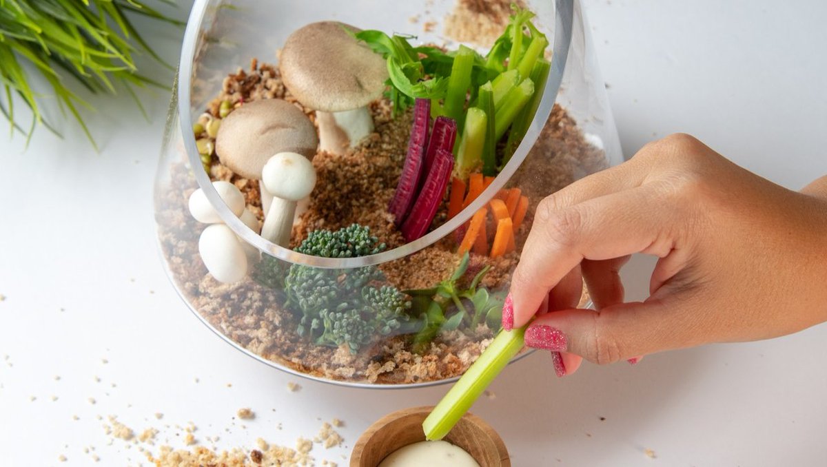 ChefMarthaK's tweet photo. Introducing SURPRISE #crudites to kids and families in a creative way! 👩🏻‍🍳
Make an edible garden using fresh vegetables and breadcrumbs for soil, then make or buy a light dressing 😉 

💡 Try it as a snack for your next get-together or party!

#ChefMarthaK https://t.co/qOuiNUYkAf