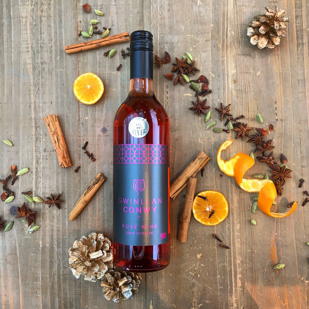 Try our Silver award winning Rosé......mulled, this Christmas! Complimentary Spice Bag and Recipe Card given with each bottle! Available at our shop, <a href="/thegrapetoglass/">thegrapetoglass</a>, <a href="/Vinomondo/">Vinomondo</a> or gwinllanconwy.co.uk/product/rose-w…