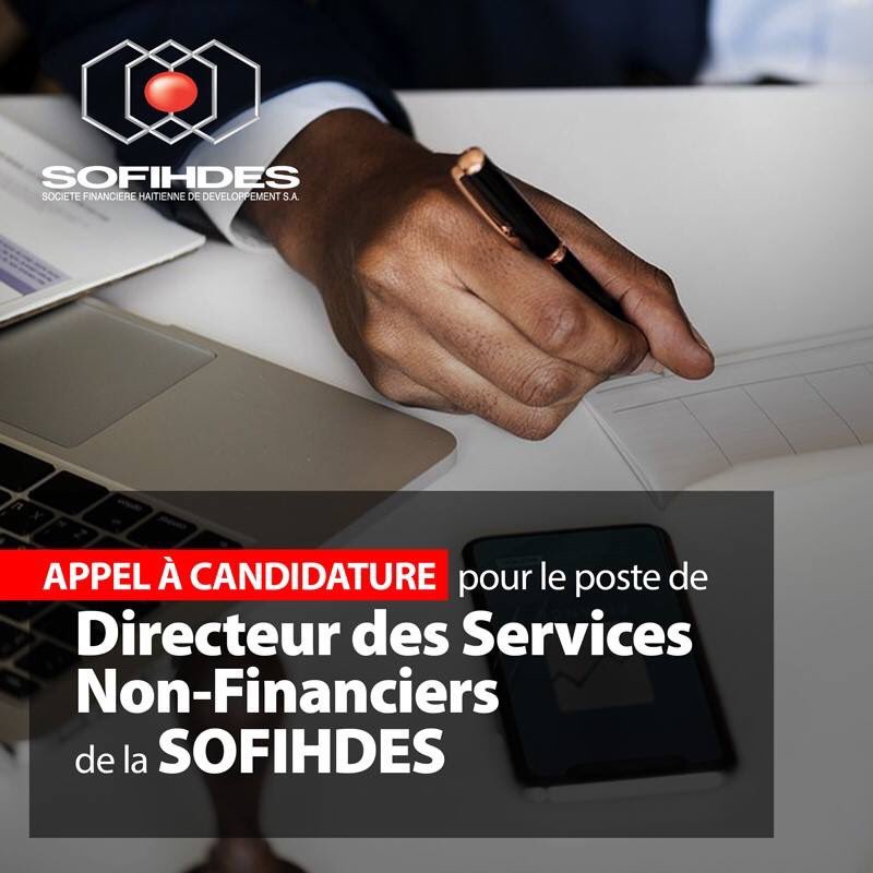 sofihdesht's tweet photo. APPEL A CANDIDATURE pour le poste de DIRECTEUR DES SERVICES NON-FINANCIERS de la SOIHDES !!!!!! 
#sofihdes #sofihdesht #candidature #service #dsnf https://t.co/kIqiwMAshi
