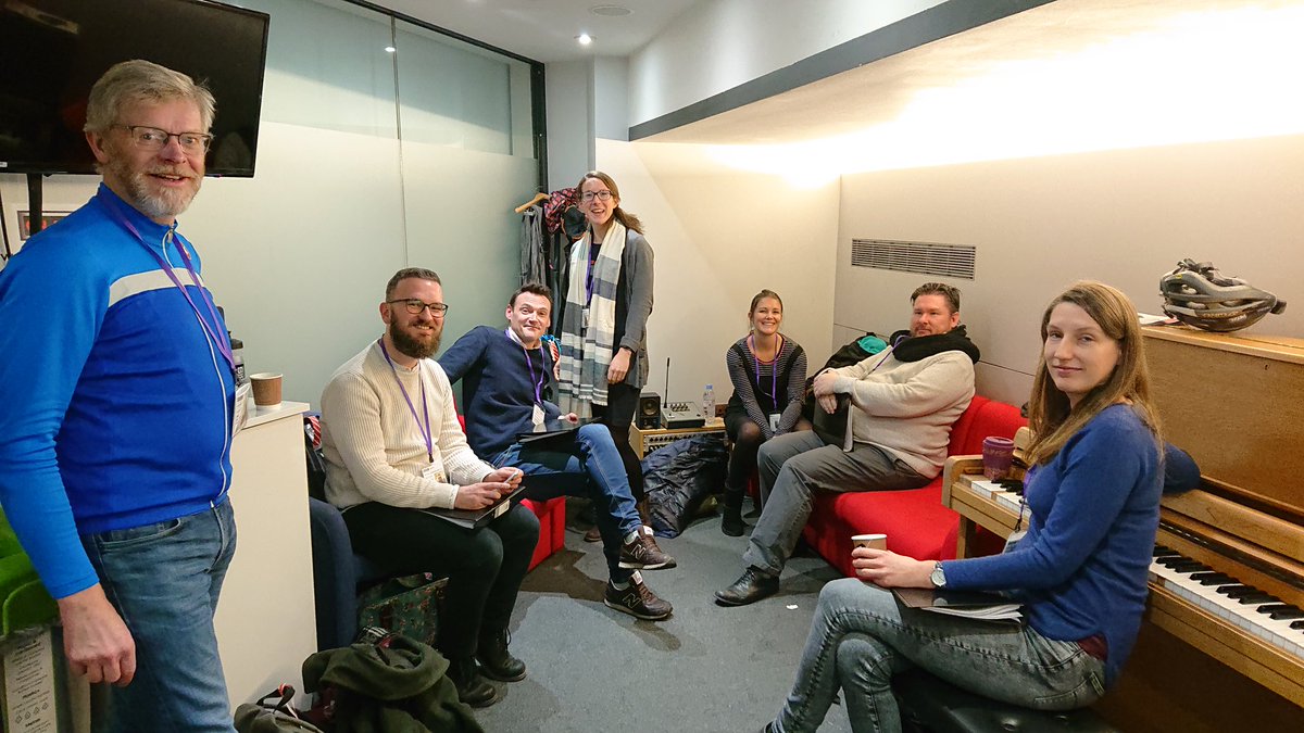 Green room scene before our appearance on <a href="/BBCInTune/">In Tune BBC Radio 3</a>