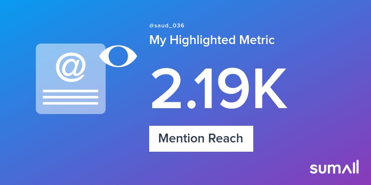 My week on Twitter 🎉: 40 Mentions, 2.19K Mention Reach, 15 Likes, 3 Retweets, 883 Retweet Reach. See yours with https://sumall.com/performancetweet?utm_source=twitter&utm_medium=publishing&utm_campaign=performance_tweet&utm_content=text_and_media&utm_term=67d0897adc4dd534ebe7812b …