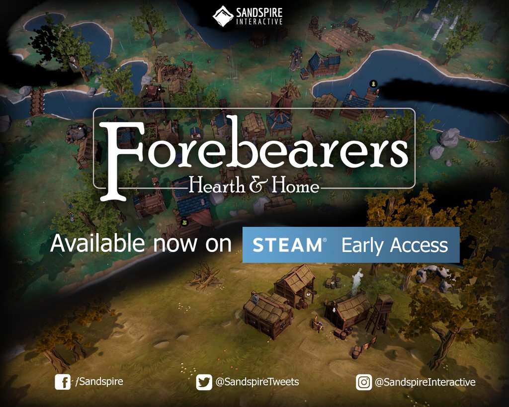 SandspireTweets's tweet photo. Forebearers - Hearth &amp; Home is now on Steam Early Access❗️❗️🎉 #release
Get it now with a 10% discount (one week only!) on: https://t.co/80VGlEpVJ3

#indiedev #forebearersgame #gamedev #earlyaccess https://t.co/FFf43ogNvJ
