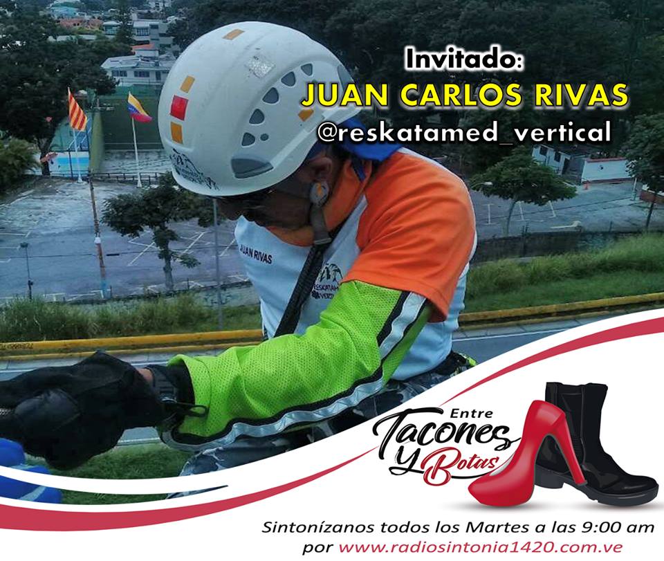 TCONESYBOTAS's tweet photo. Este #martes 11 de diciembre a las 10am vamos a tener un programa super extremo conversando con  JUAN CARLOS RIVAS de @reskatamed_vertical quiene nos estará contando todo sobre las actividades que realiza en diferentes puntos de nuestra ciudad como en el territorio nacional. https://t.co/8DIm739tn9