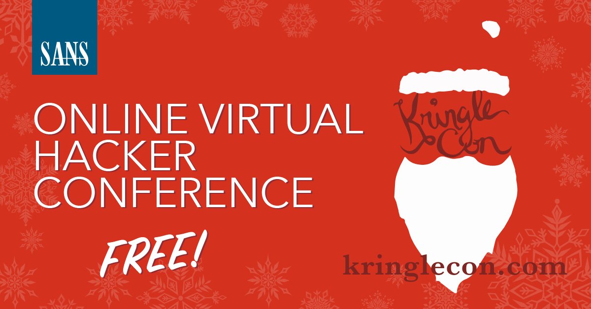 SANS | 2018 #HolidayHack Challenge

Our CtF gift to the #infosec community is coming soon!

Have you registered? 

Attend KringleCon, a virtual hacker conference: attend talks, play games, hack things, build skills. Novice to advanced.

Register now: kringlecon.com
