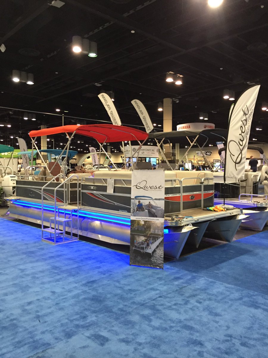 QwestPontoons's tweet photo. #MDCE2018 is open for business. @QwestPontoons Independently owned and operated is THE company that can bring you incremental business #qwestpontoons #anglerqwestpontoons https://t.co/OmKtsdOnrx