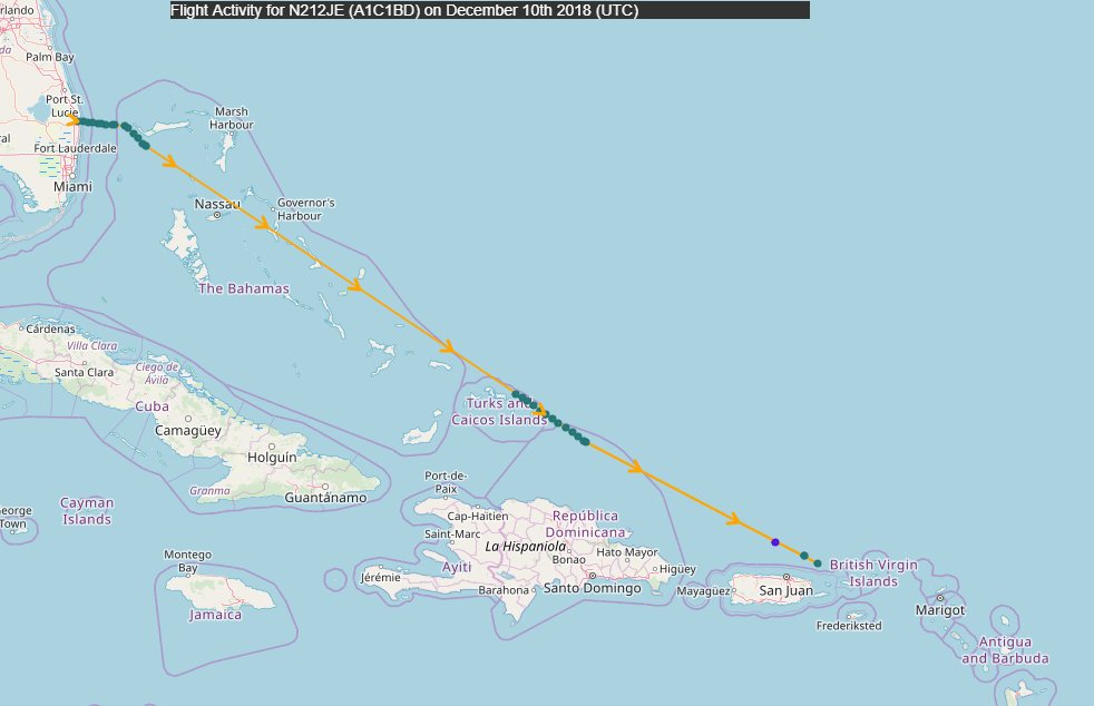 Jeffrey Epstein's (convicted child molester) N212JE 12/10/18 Palm Beach-US Virgin Islands"How power and money colluded to let a sex-obsessed monster get away with abuse" https://www.washingtonpost.com/opinions/how-power-and-money-colluded-to-let-a-sex-obsessed-monster-get-away-with-abuse/2018/12/07/381f5d88-fa6a-11e8-8c9a-860ce2a8148f_story.html?utm_term=.78f119a43cb3