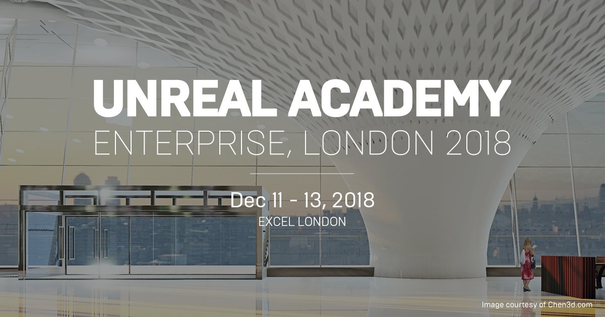This week our #VR team will be at Unreal Academy Enterprise London, attending several workshops and presentations to learn how to improve our BIM>Interactive Applications workflow. See you around! ➡️unrealengine.com/en-US/events/j… #UE4 #UEBUILD #AEC <a href="/UnrealEngine/">Unreal Engine</a>