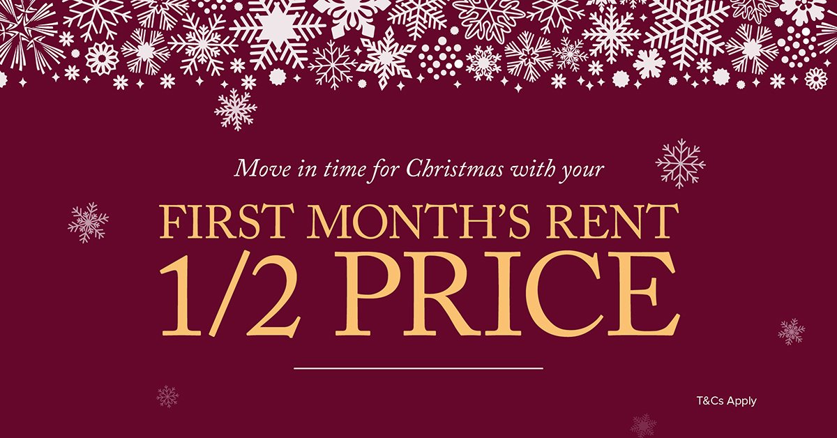 Move in to selected properties this December and get your first month's rent half price with Chappell &amp; Matthew! T&amp;Cs apply, find out more: socsi.in/OLJPz