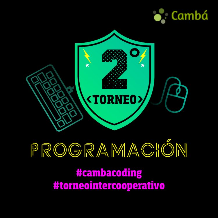 cambacoop's tweet image. Hoy hacemos nuestro segundo #TorneodeProgramacion #cambacoding e invitamos a todas las cooperativas de tecnología  a divertirse con nosotrxs presencial y online!! @facttic @gcooplibre