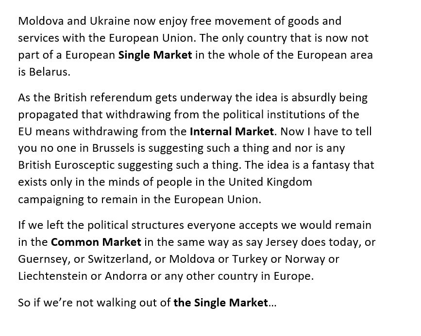 You are now asked, as the jury, to consider if the prosecution’s case has merit. Did Daniel John Hannan invent a Single Market that the UK wasn’t going to leave before proceeding, through three layers of obfuscation, to conflate it with the real Single Market.