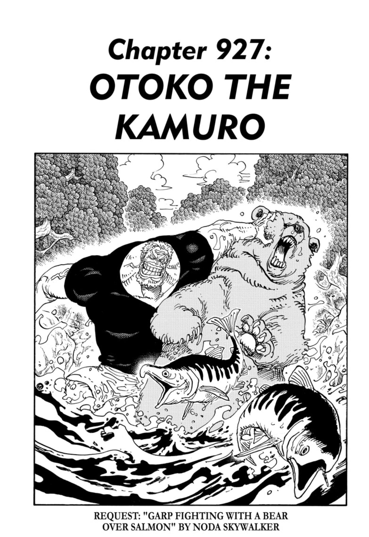 One Piece Center The Cover Page For One Piece Chapter 927 Otoko The Kamuro