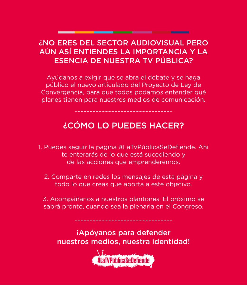 oroentinta's tweet photo. #LoCriolloNosPertenece #NoCensurenLaTvPublica #LaLeyTICNoEsProgreso #ChaoLeyTic #LloroComoDaniSamper 
#LaTVPublicaSeDefiende https://t.co/WtlqkTeCf9