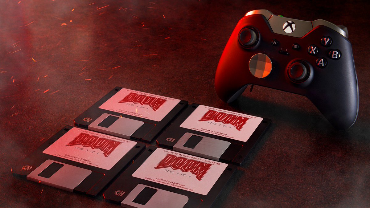 From 4 disks to 4K. Happy 25th anniversary to #DOOM.
