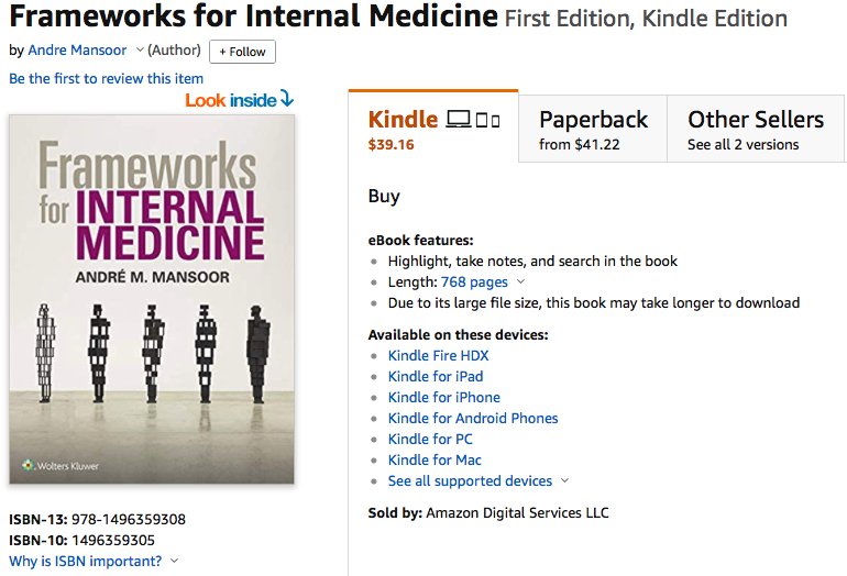 語学+参考書 Frameworks for Internal Medicine Announcing Frameworks for Internal Medicine Second Edition