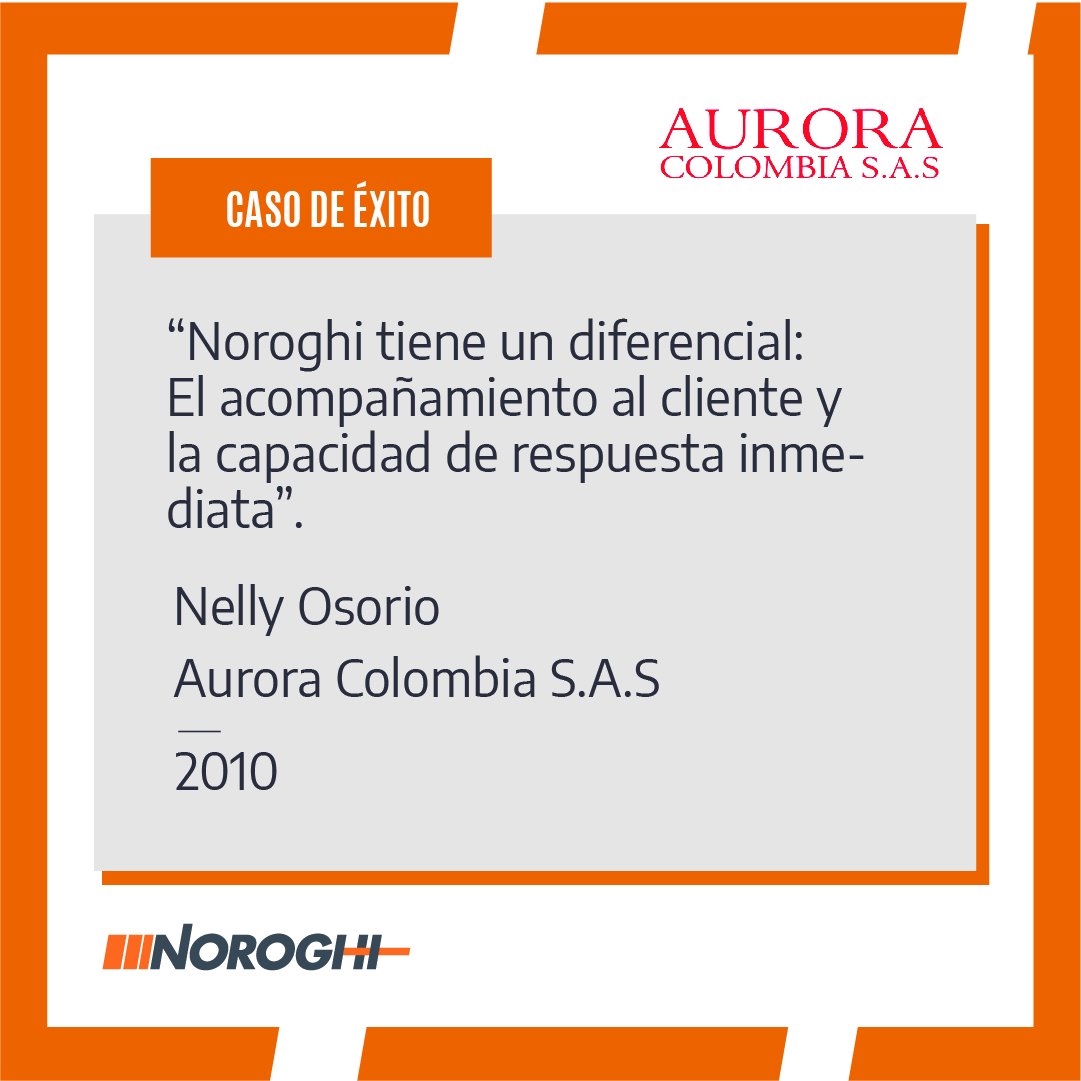 Seguimos compartiendo experiencias de nuestros clientes #Noroghi