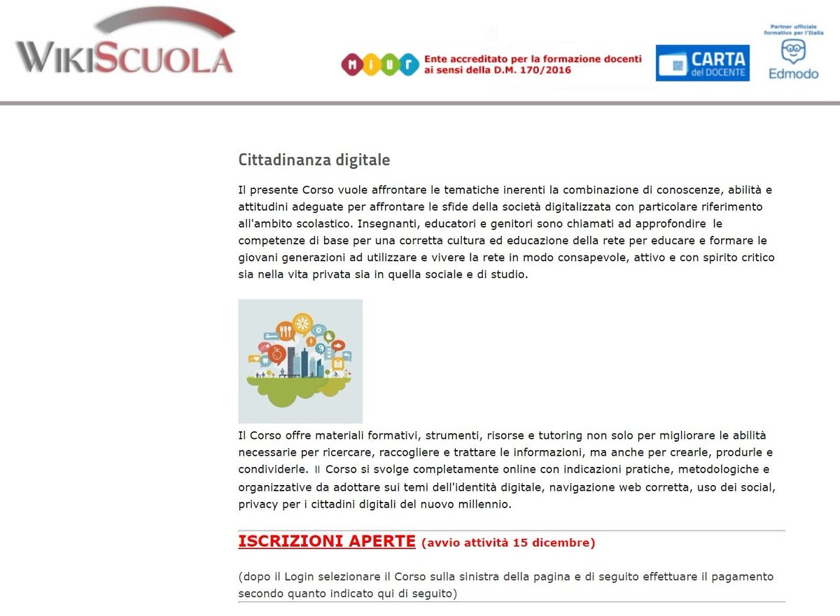 ‼️#Novità‼️#Corso #elearning '#Cittadinanza #digitale' per la #scuola con #lezioni #strumenti #esempi #laboratori per #primaria e #secondaria sui temi di #identità #digitale #privacy #FakeNews #factchecking #bufale #copyright #byod #DigComEdu #PNSD
#INFO➡️bit.ly/2Ebmz17