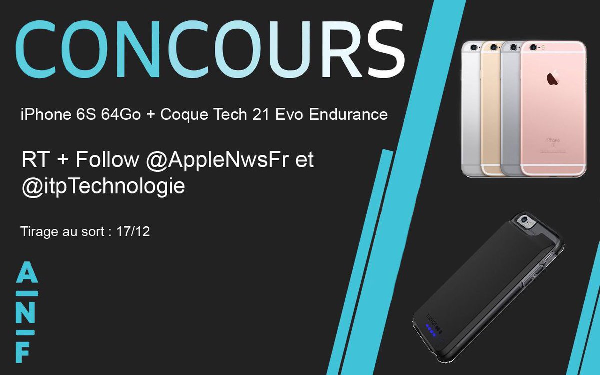 AppleNwsFr's tweet image. 🎁 New #Concours #Giveaway #Noel🎁

‼️Gagne un iPhone 6S 64Go reconditionné par @ItpTechnologie et une coque batterie Tech21 😱

🔁 #RT
✅ #Follow @AppleNwsFr &amp;amp; @ItpTechnologie

🍀TAS: 17/12 à 20h
