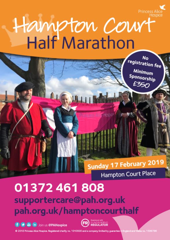 PAHospice's tweet image. #MondayMotivation - fancy signing up to a half marathon next year to kick start your 'new year, new me' fitness goals? If so, why not sign up to the scenic Hampton Court half marathon route? To find out more click here: pah.org.uk/hamptoncourtha… #CharityChallenge #RunForReason