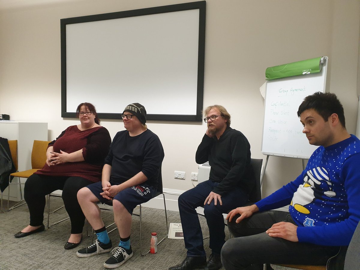 MrBell1985's tweet photo. We piloted another of our drama courses this afternoon at @LifeRooms_MC #Southport - 'Invisible Theatre' and our students explored the concept of "Acting without Acting" i.e giving a subtle natural performance! Great work by all students! #DramaTherapy #InvisibleTheatre #Recovery https://t.co/kJPq89NYmK