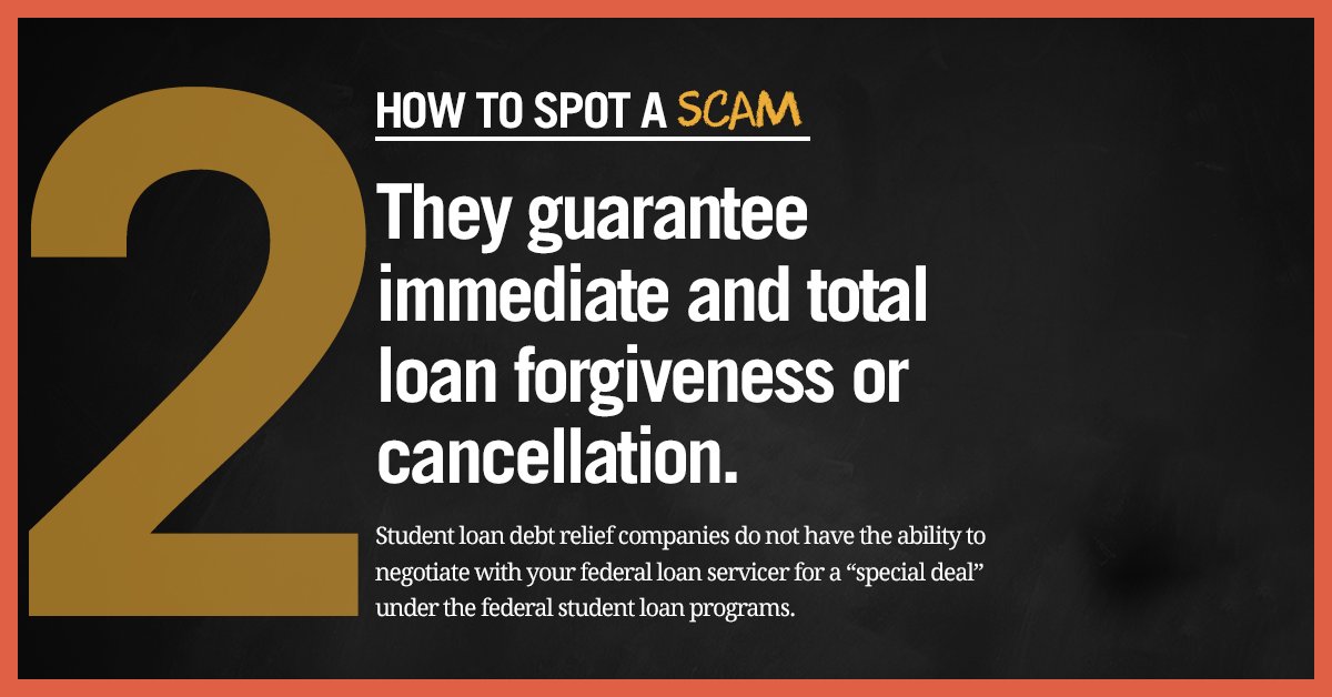 Federal Student Aid On Twitter Student Loan Scam Notice