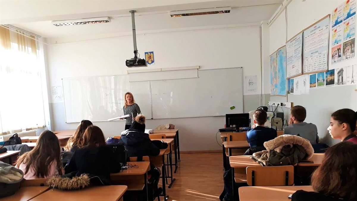 GoldinInstitute's tweet photo. #GatherFellow Laura Molnar hosts more workshops on #ConflictResolution with students in #Bucharest #Romania. 🇹🇩 The students identify causes of conflicts and discover solutions to combat them. Help Laura by donating to her @Indiegogo campaign here! https://t.co/jaYKX6gTQn https://t.co/6Hjbkfu0hM