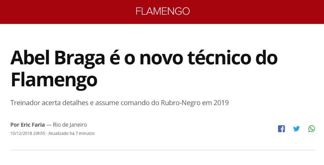 MercadoDaBolla's tweet image. AGORA É OFICIAL: Abel Braga está de casa nova! 

#NossoFutebol