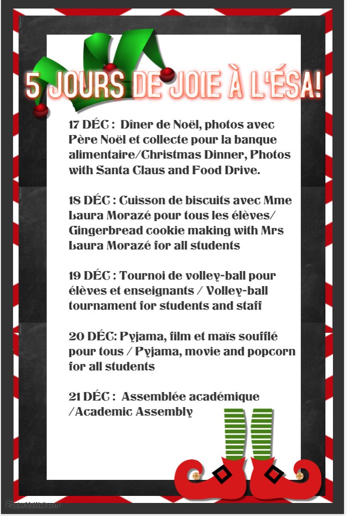 Nos activités à venir!