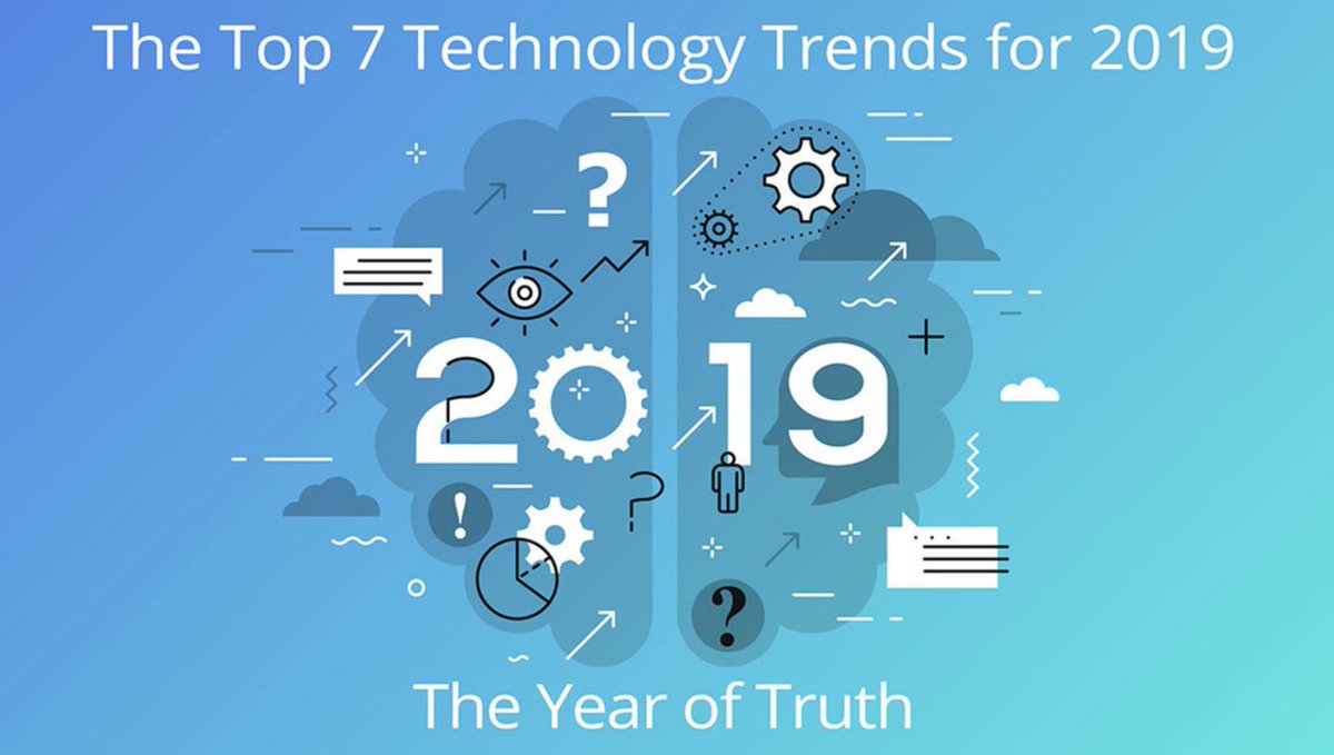 prosser_tim's tweet photo. Great article by @VanRijmenam The Top 7 Technology Trends for 2019 'The Year of Truth' https://t.co/kqFi3Qv9gL @UTSBP @Datafloq https://t.co/MGibxPdaxa
